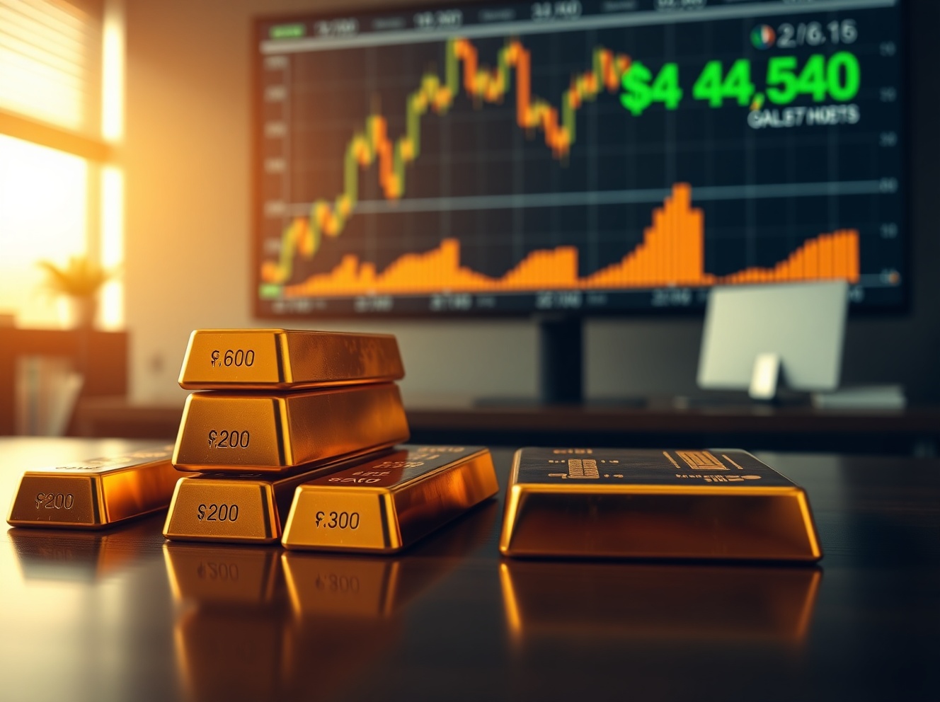 Gold Climbs to $4,540 Area, Supported by Modest USD Weakness