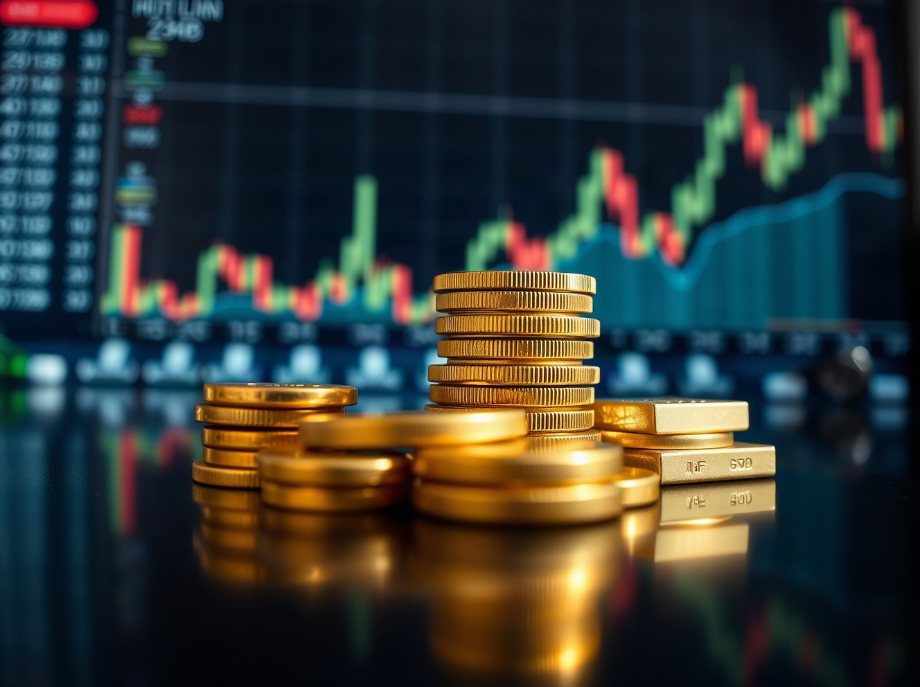 Gold Edges Higher as Falling Yields Offset Fed Hawkish Stance