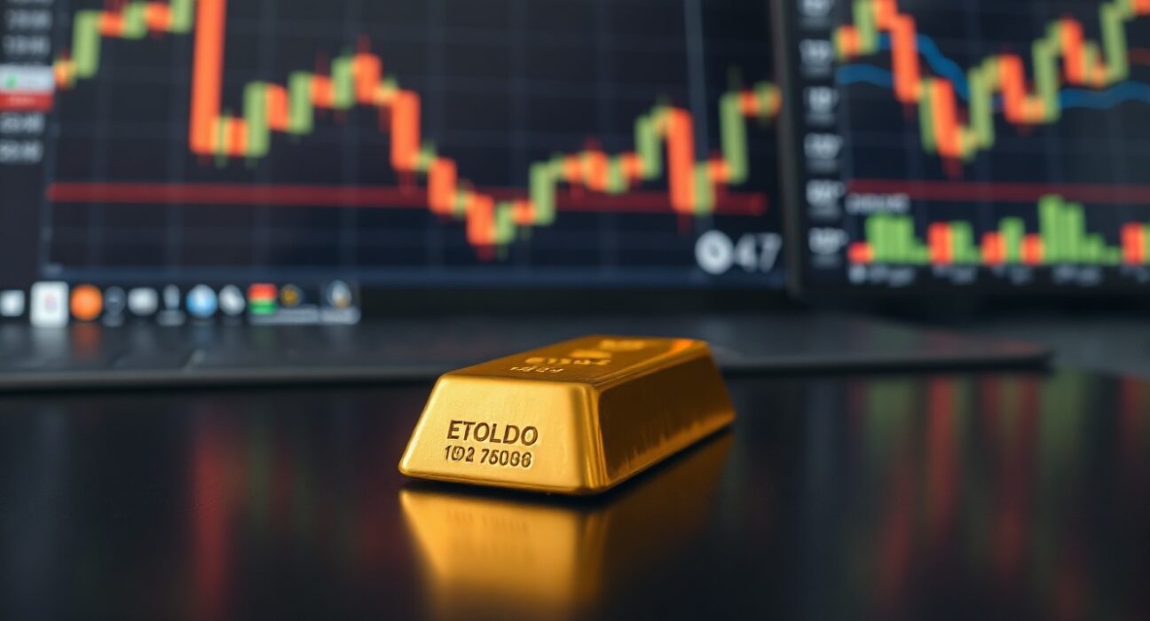 Gold bars stacked on a dark surface, symbolizing investment demand and central bank policy impact.