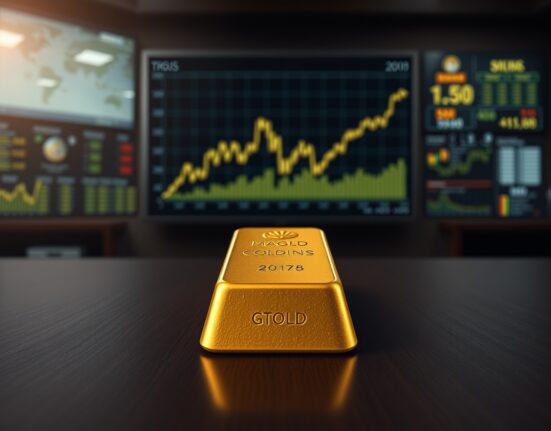 Gold bullion bar representing price consolidation amid US-Iran geopolitical talks.