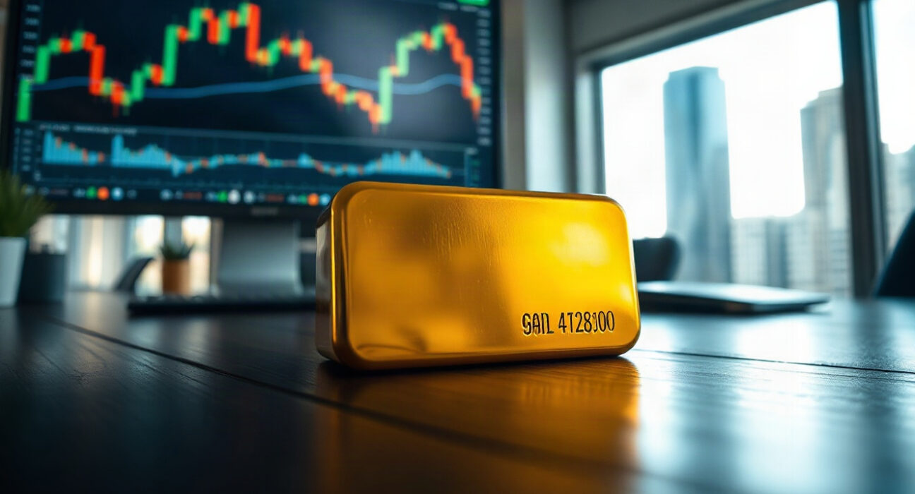Gold bullion bar near $4,450 amid Fed rate-hike caution