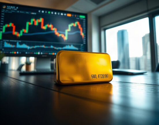 Gold bullion bar near $4,450 amid Fed rate-hike caution
