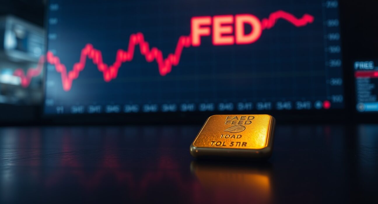 Gold bullion bar near one-month lows ahead of Fed decision on higher-for-longer rates