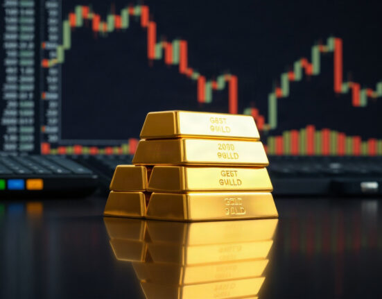 Gold bullion bars stacked, representing the recent price rally and market pause.