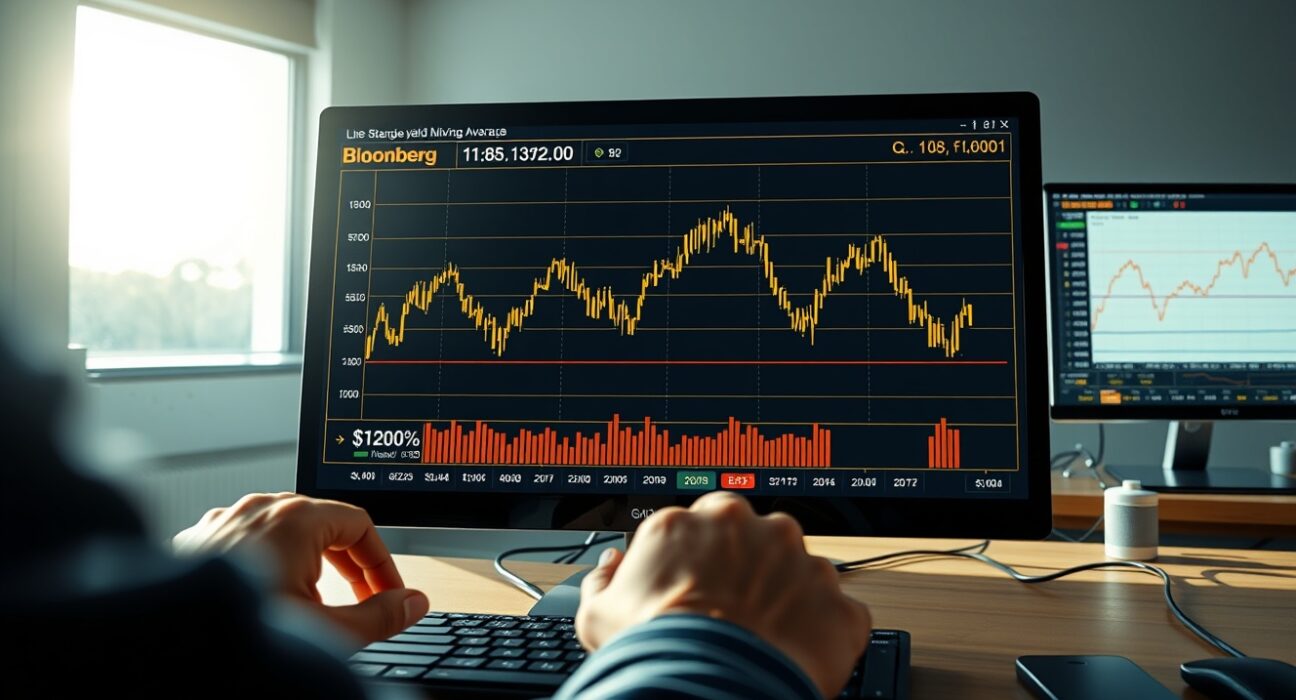 Gold price chart analysis showing struggle against 100-hour SMA with rising Treasury yields impacting precious metals market.