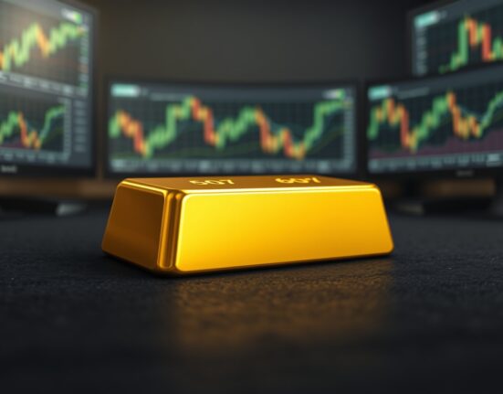 Gold bullion bar representing the surge in gold price above $4,500 amid market volatility.