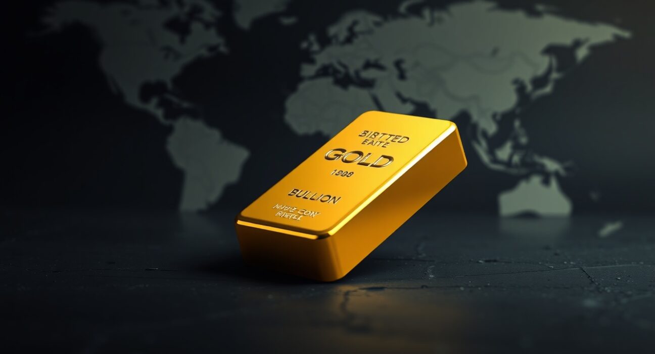 Gold bullion bar representing the gold price and XAU/USD market analysis.