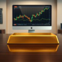 Gold bullion bar representing market uncertainty amid central bank decisions and inflation risks in 2025