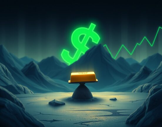 Gold price analysis showing impact of US dollar strength and Federal Reserve policy on precious metal value.