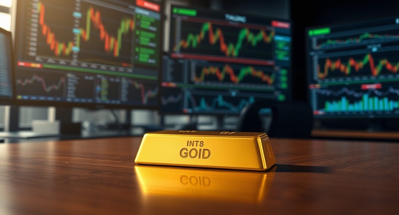 Gold bullion bar representing market uncertainty during US-Iran diplomatic negotiations in 2025