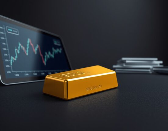 Gold price analysis with chart showing pressure from US dollar ahead of inflation data.