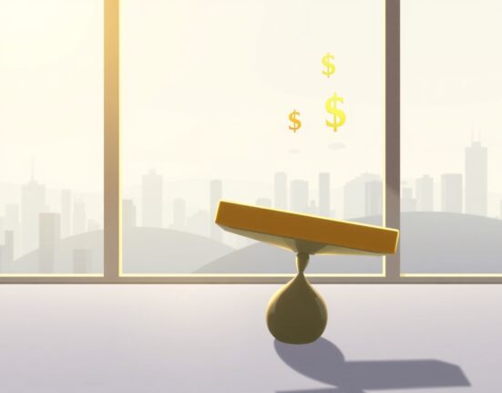 Gold price declining against US dollar strength before Federal Reserve meeting minutes release