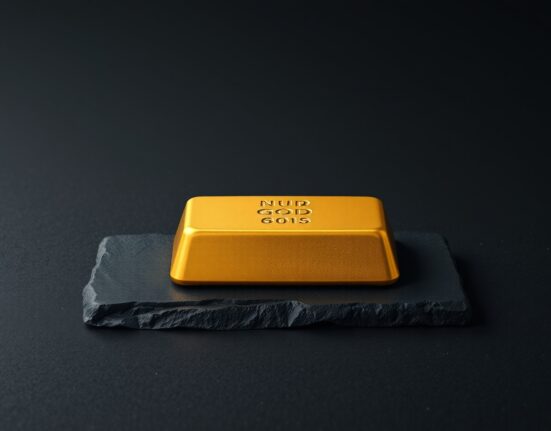 Gold bullion bar representing the falling gold price amid inflation and rate hike concerns.