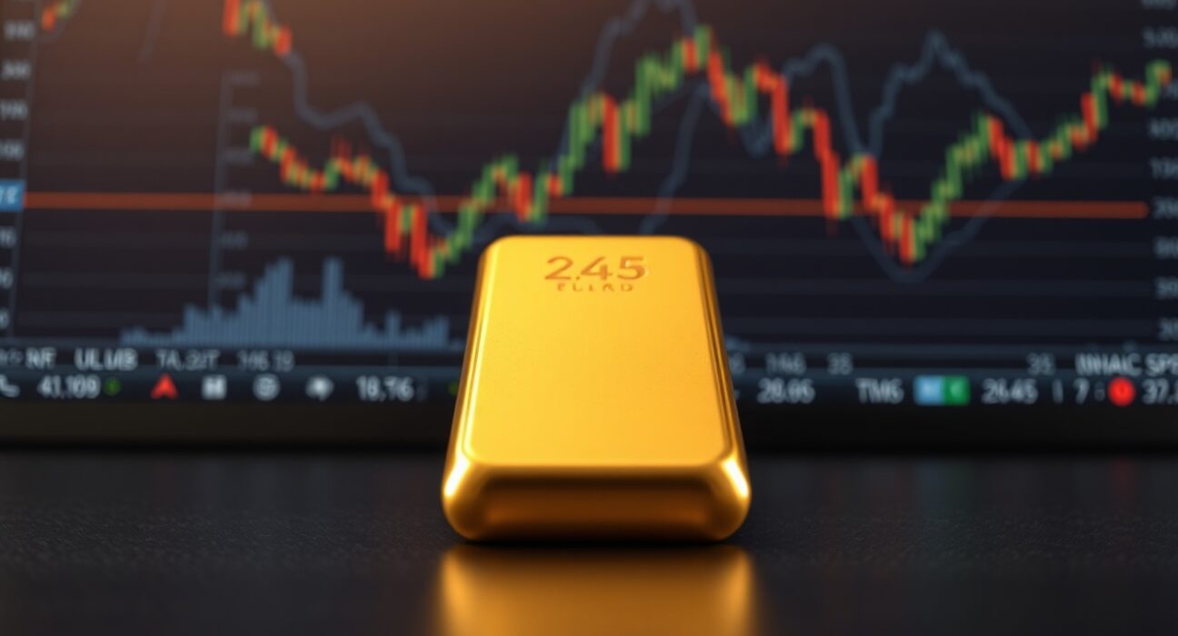 Gold bullion bar representing market analysis and safe haven asset value during geopolitical uncertainty.