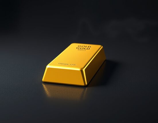 Gold price forecast analysis showing a gold bullion bar representing market volatility and safe-haven asset value.