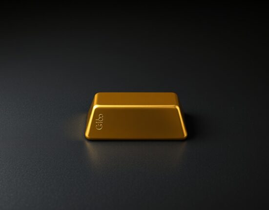Gold price forecast analysis with a gold bullion bar representing market stability.
