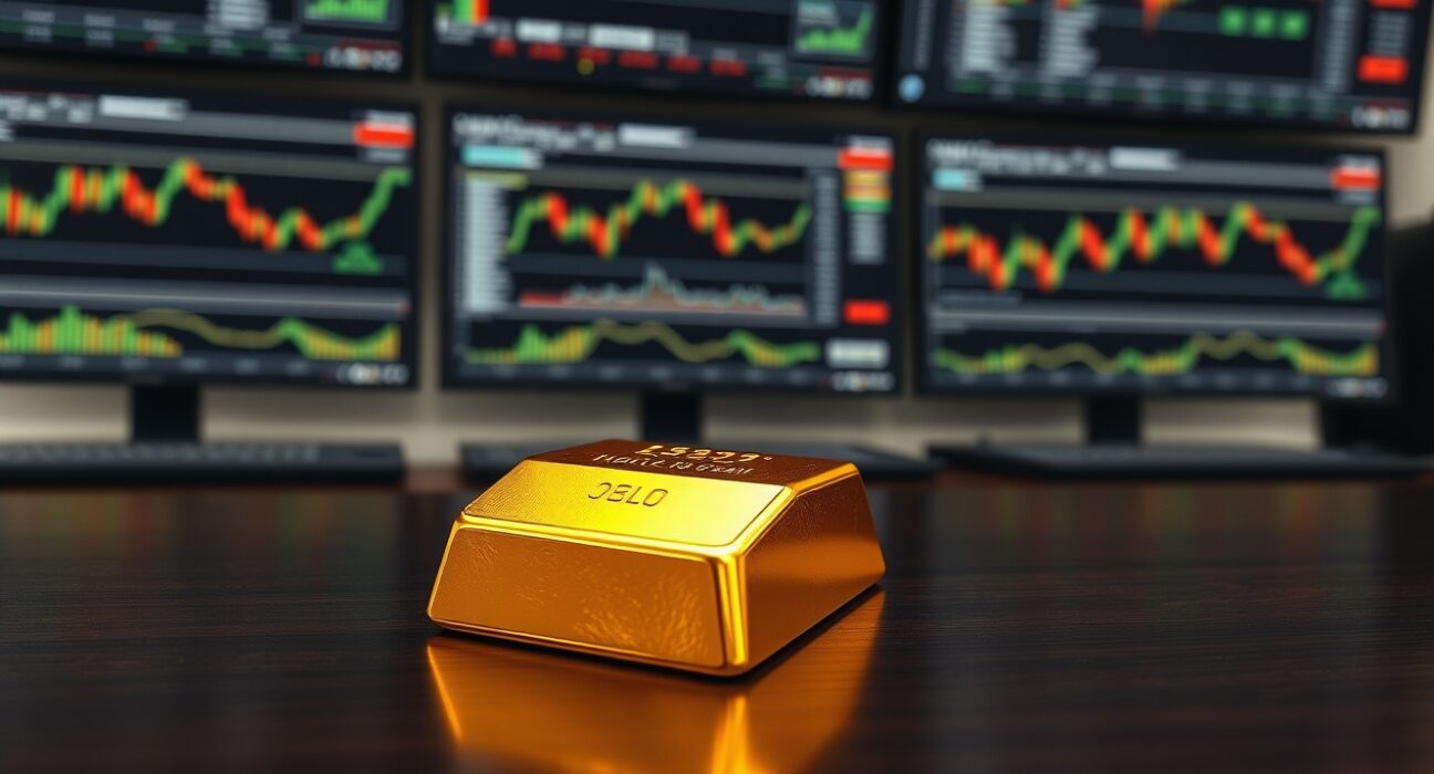 Gold bullion bar representing price stability amid geopolitical and economic uncertainty.