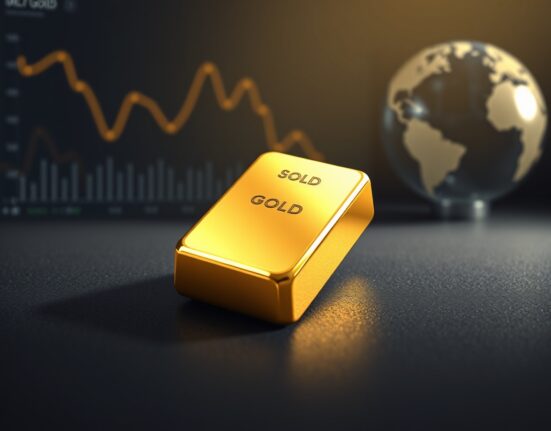 Gold price analysis with bullion reflecting market uncertainty amid Iran diplomacy and Federal Reserve policy.