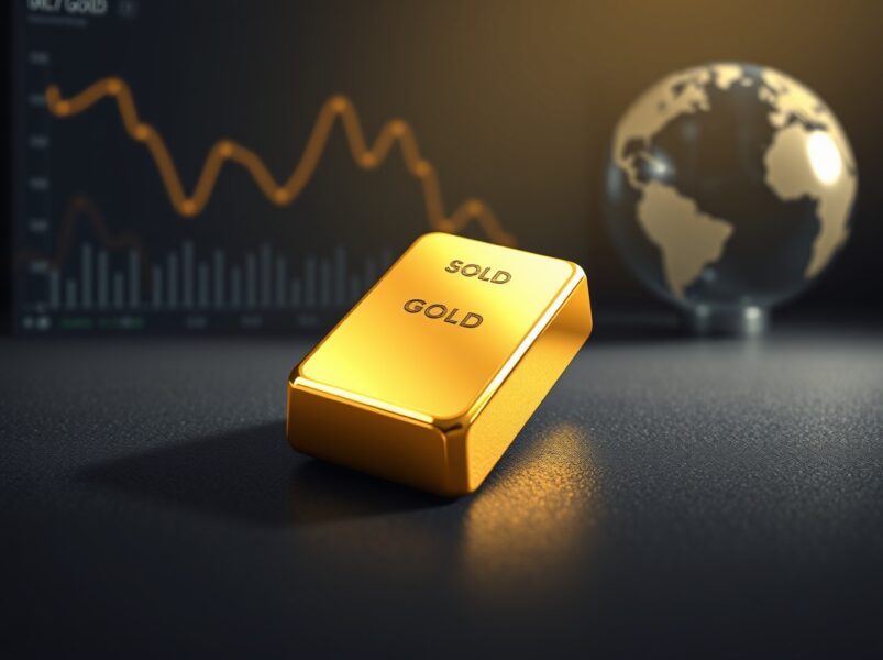 Gold price analysis with bullion reflecting market uncertainty amid Iran diplomacy and Federal Reserve policy.