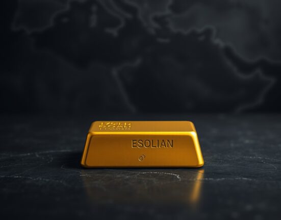 Gold bullion bar representing safe haven asset demand during geopolitical tension and inflation concerns.