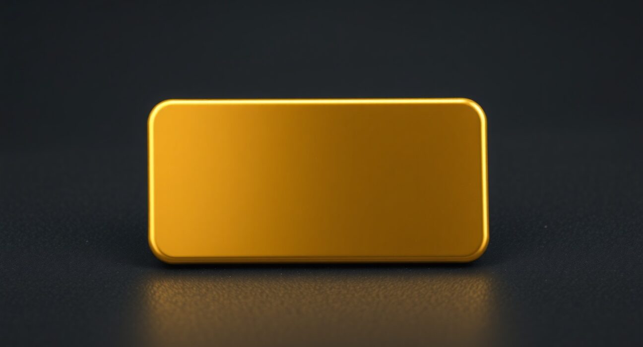 Gold bullion bar representing the declining gold price and falling safe-haven demand in financial markets.