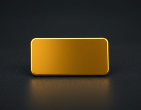 Gold bullion bar representing the declining gold price and falling safe-haven demand in financial markets.