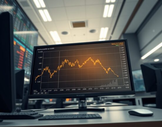 Gold price chart crashing as Trump extends Iran military operations, impacting safe-haven assets.