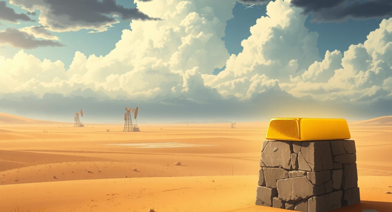 Gold price rally driven by geopolitical conflict and rising oil prices as investors seek safety.