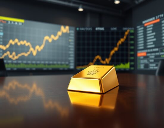 Gold bullion bar representing the 2025 price rally amid geopolitical ceasefire talks.