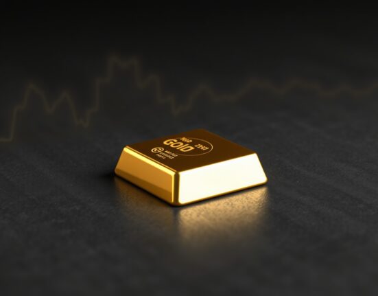 Gold bullion bar representing the market rebound from key technical support levels.