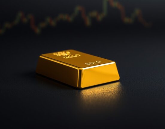 Gold bullion bar representing price recovery and market analysis for precious metals trading.