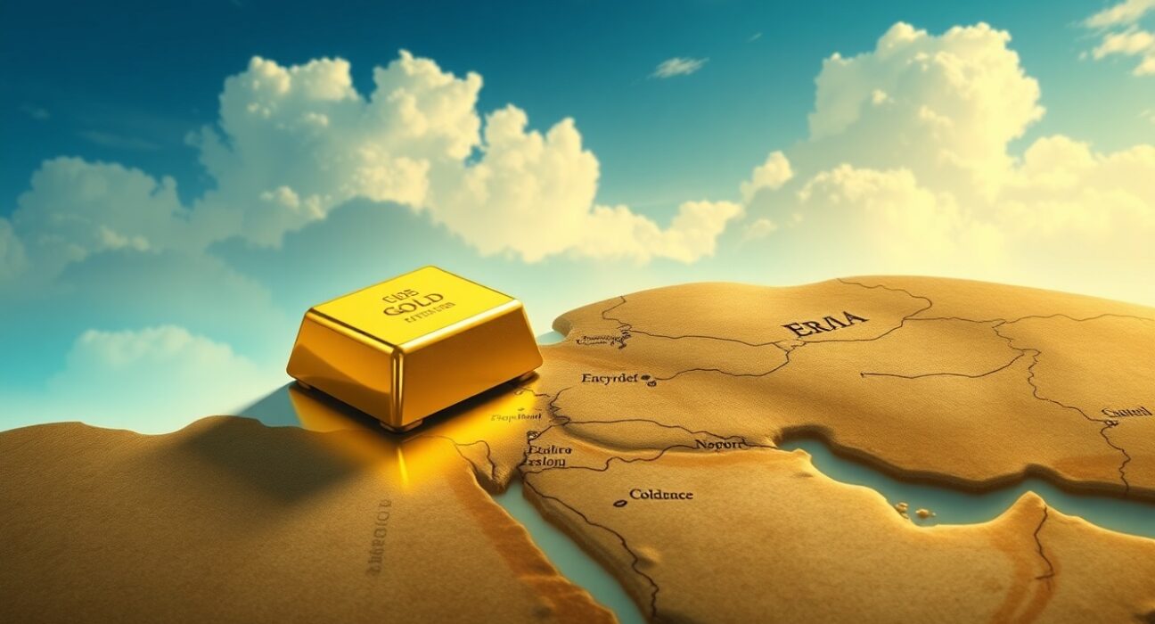 Gold price surge analysis driven by Middle East tensions and safe-haven demand in 2025 markets.