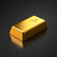 Gold bullion bar representing safe-haven asset during economic uncertainty and market volatility