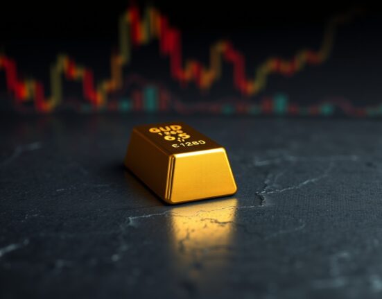 Gold bullion bar representing market stability amid shifting US dollar and inflation data.