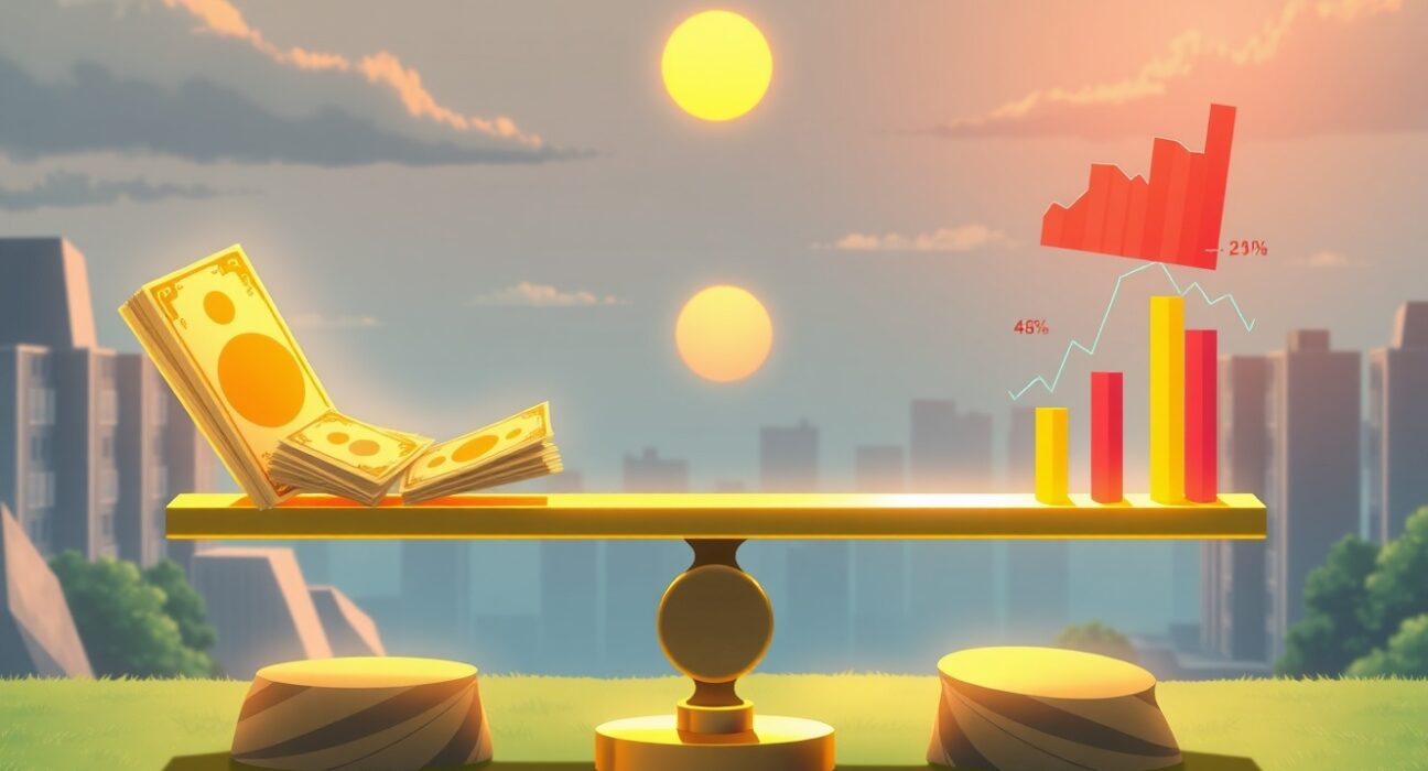 Gold price analysis showing the balance between dollar weakness and positive risk sentiment ahead of US jobs data