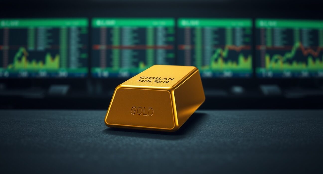 Gold bullion bar representing the steady price of gold ahead of the Federal Reserve meeting.