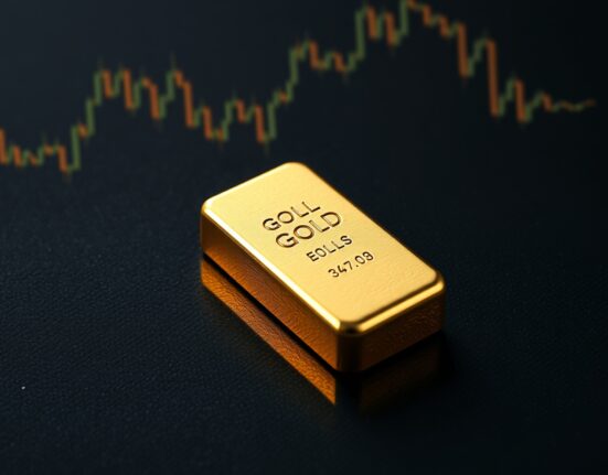 Gold bullion bar representing the surge in gold prices amid geopolitical and Federal Reserve policy shifts.