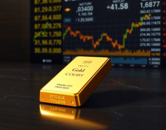 Gold bullion bar representing price surge following US-Iran geopolitical developments and market conditions
