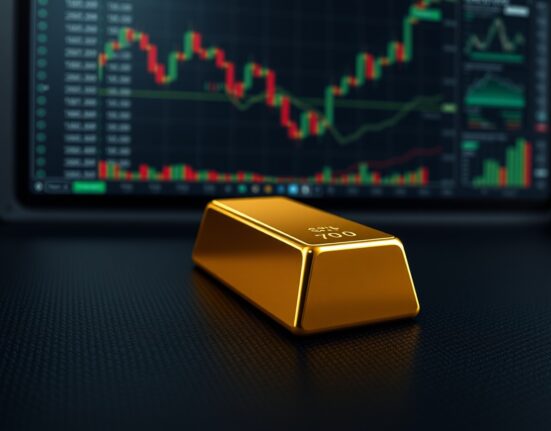 Gold bullion bar representing the current gold price holding above $4,700 amid market anticipation.