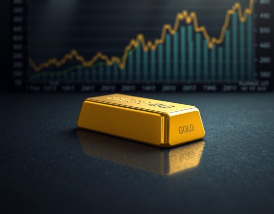 Gold bullion bar representing strong gold price performance amid geopolitical shifts.