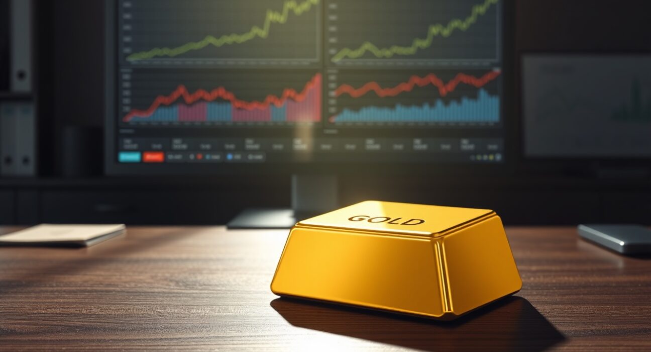 Gold bullion bar representing market stability during US-Iran diplomatic uncertainty in 2025 financial analysis.