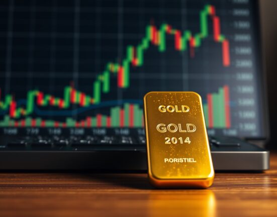 Gold bullion bar representing market volatility amid Trump Iran policy statements