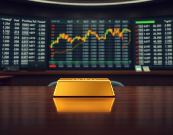 Gold bullion bar representing flat gold prices amid central bank and inflation uncertainty