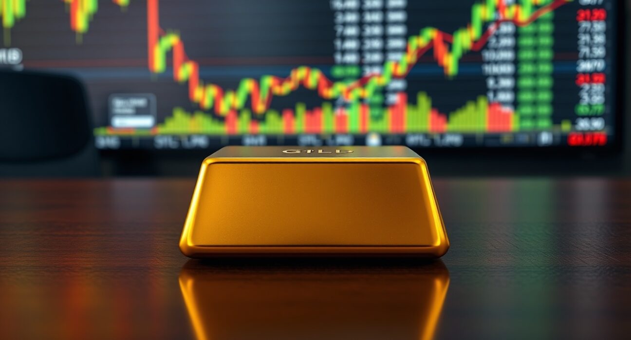 Gold bullion bar representing steady prices amid US inflation data and Federal Reserve outlook.