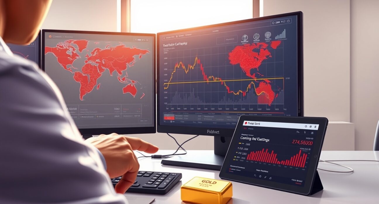 Analysis of declining gold prices amid geopolitical conflict and central bank policy shifts in 2025.