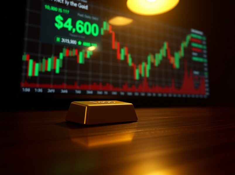 Gold Price Range Play Intensifies Near $4,600 as Traders Await Crucial Fed Rate Decision