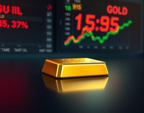 Gold bullion bar symbolizes the price rebound as oil markets pressure the US Dollar in 2025.