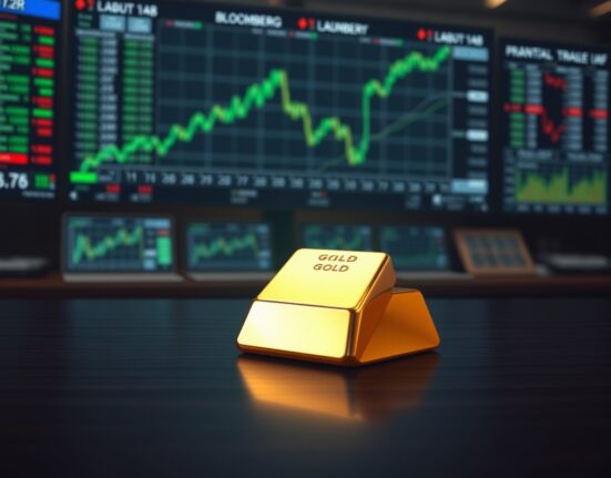 Gold bullion bar representing the market rebound amid shifting US-Iran geopolitical tensions.