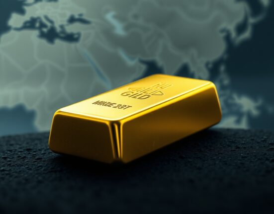 Gold bullion bar representing the market rebound amid shifting US-Iran geopolitical tensions.