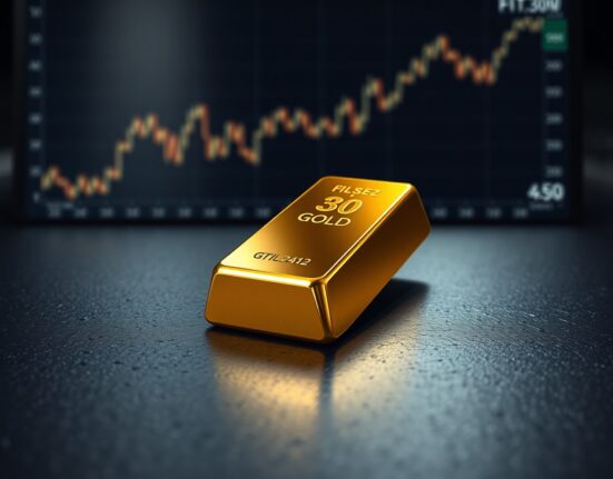 Gold bullion bar representing the rebound in gold prices as financial markets shift.